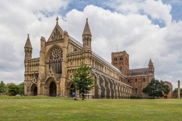 St Albans Cathedral Exterior from west Herfordshire UK   Diliff 1