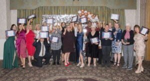Abbots Care Providers at the Abbots Award Ceremony with trophies and certificates